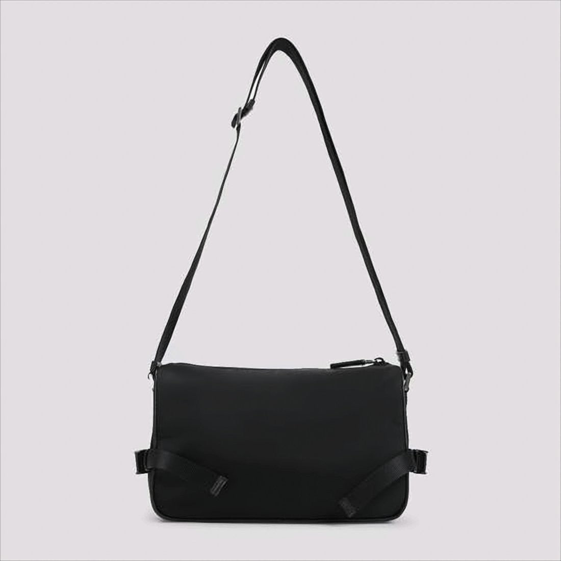 Rectangular Shoulder Bag with Triangular Logo