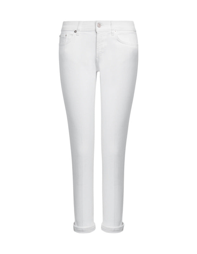 Bull Stretch Fabric White Skinny Jeans