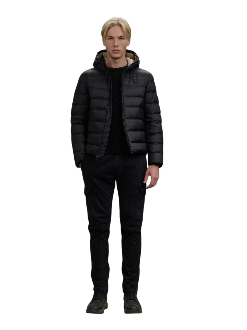 Lightweight Quilted Down Coat with Adjustable Hood