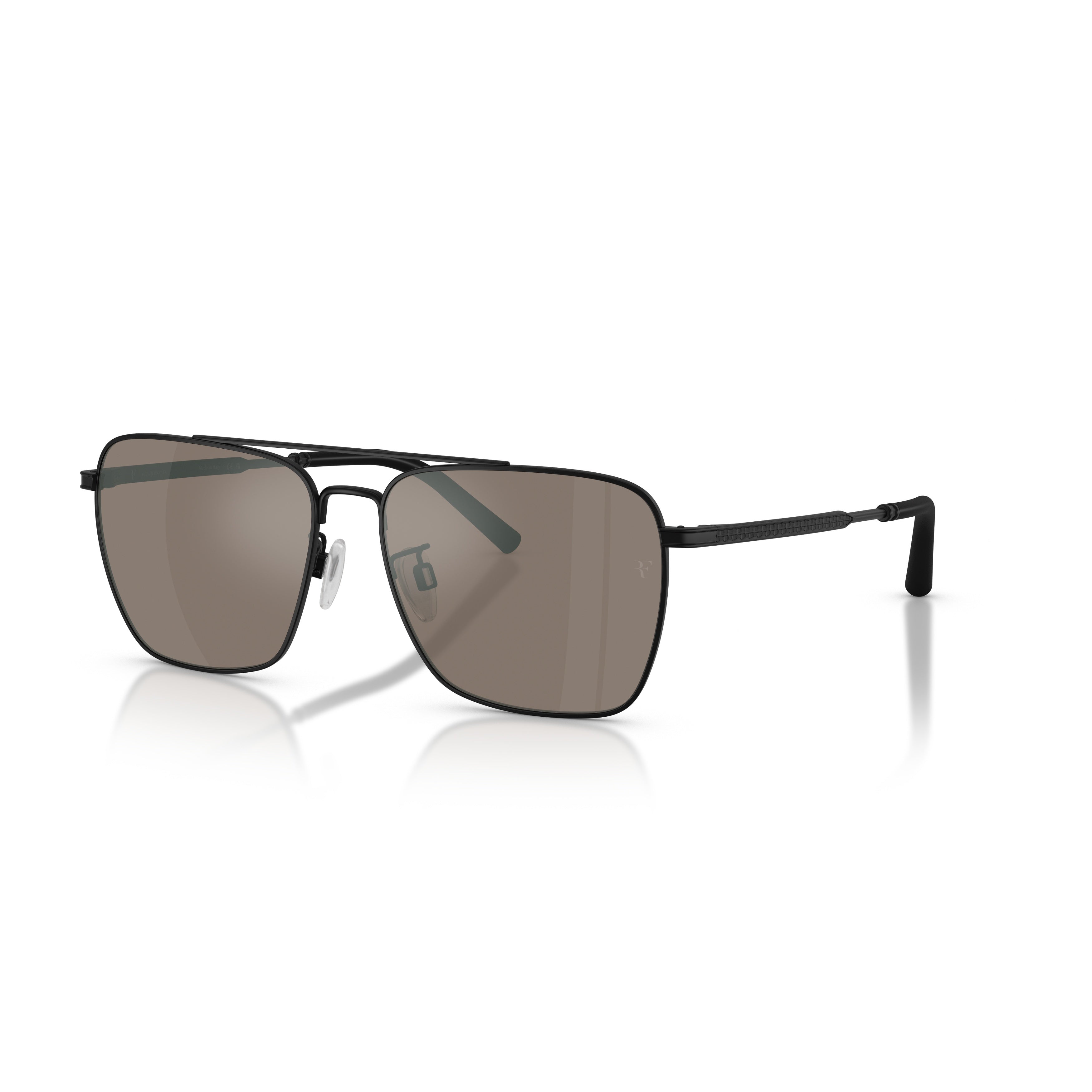 0ov1362s Rectangular Metal Frame Sunglasses with Double Bridge Design