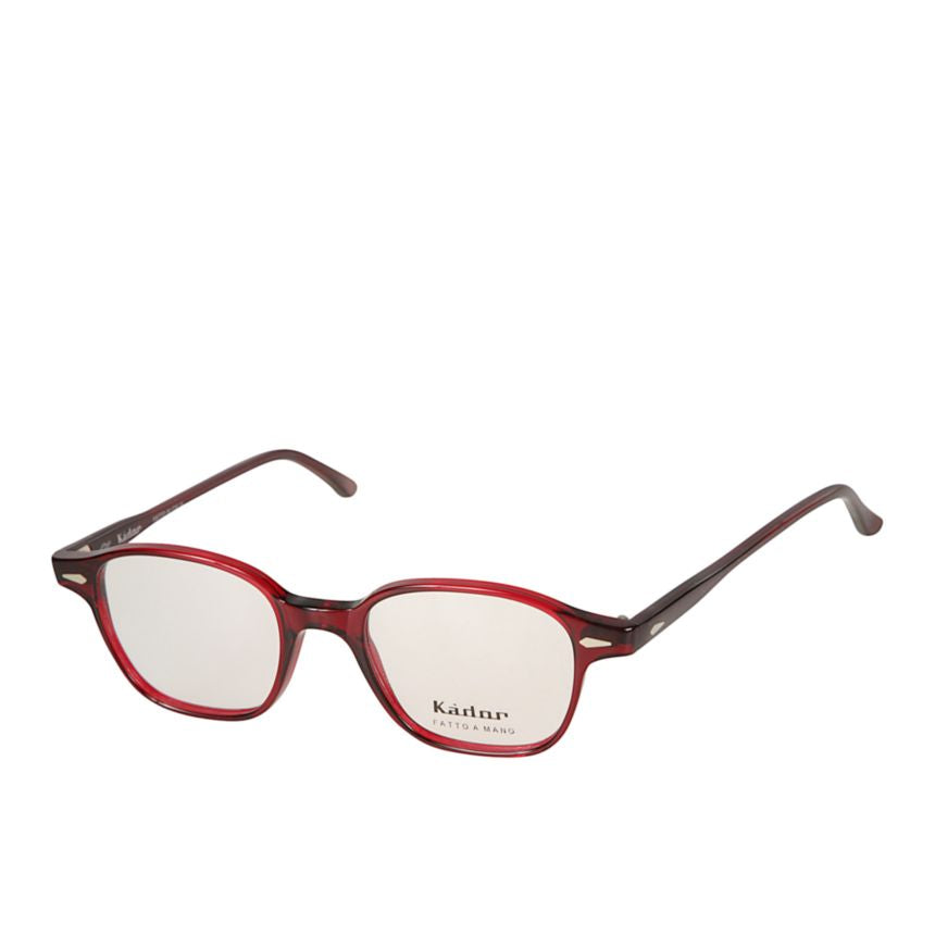 Quadro Translucent Deep Red Rectangular Frame Eyeglasses