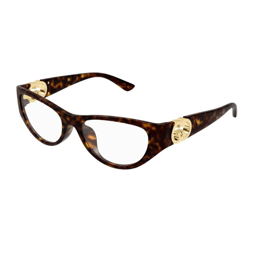 Gg1825O Emblem Line Cat-Eye Havana Optical Frame