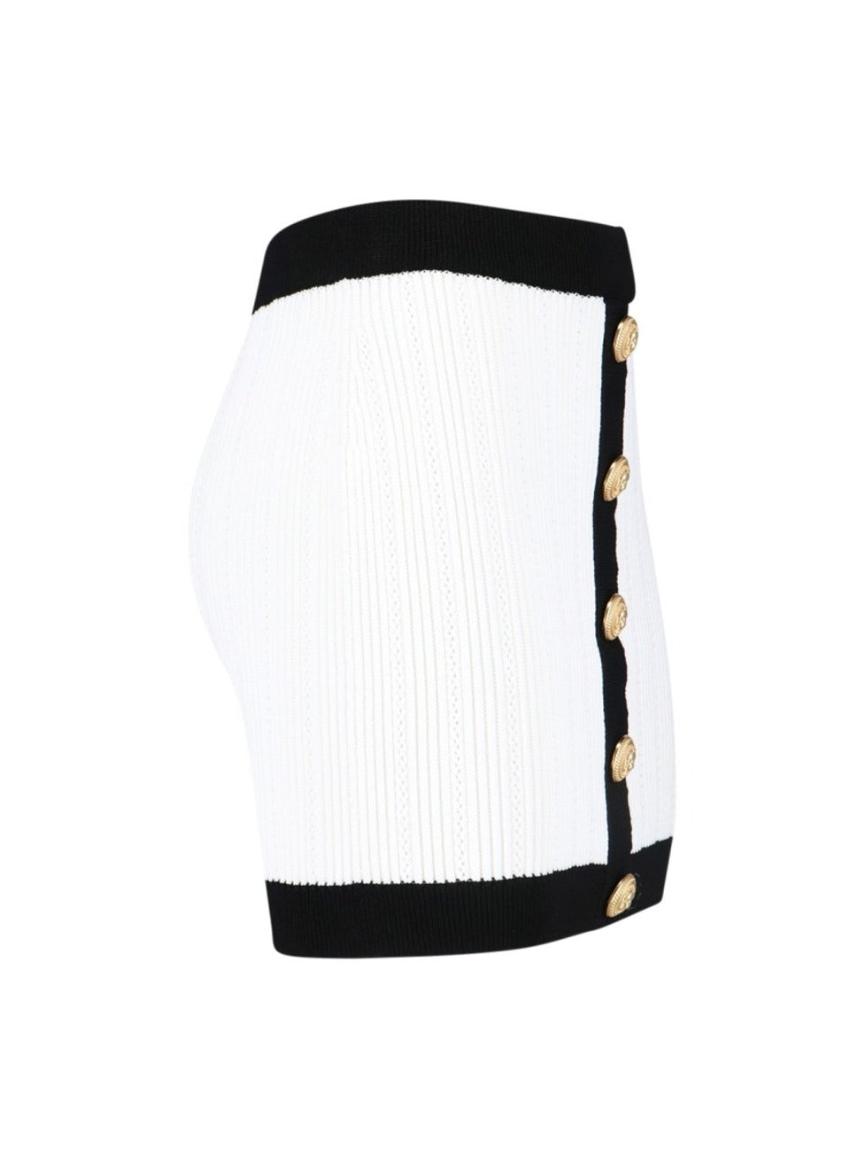 Viscose Blend Mini Skirt White