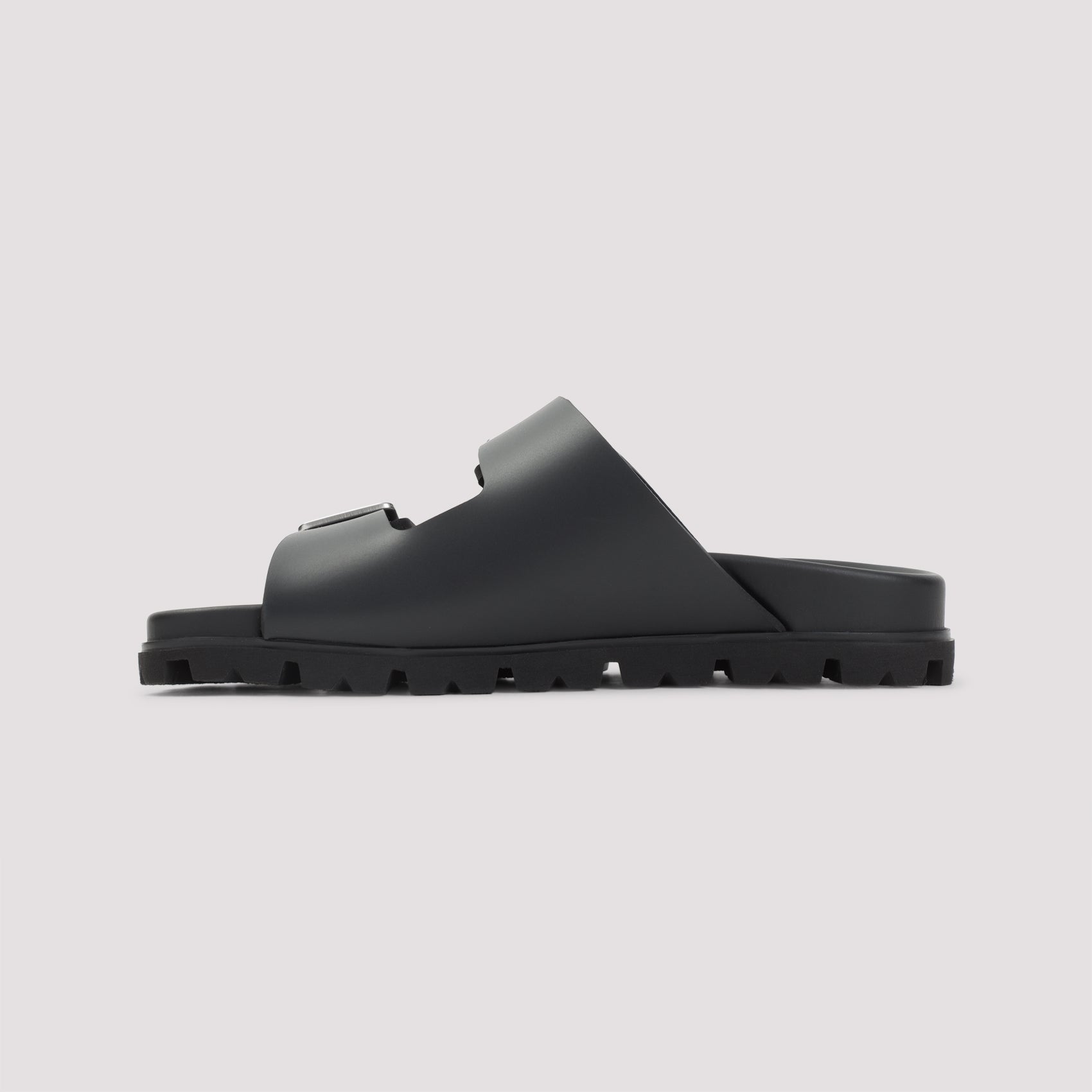 Adjustable Black EVA Sandals with Contoured Footbed