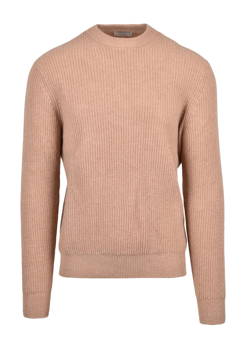 Ribbed Wool Sweater - Beige