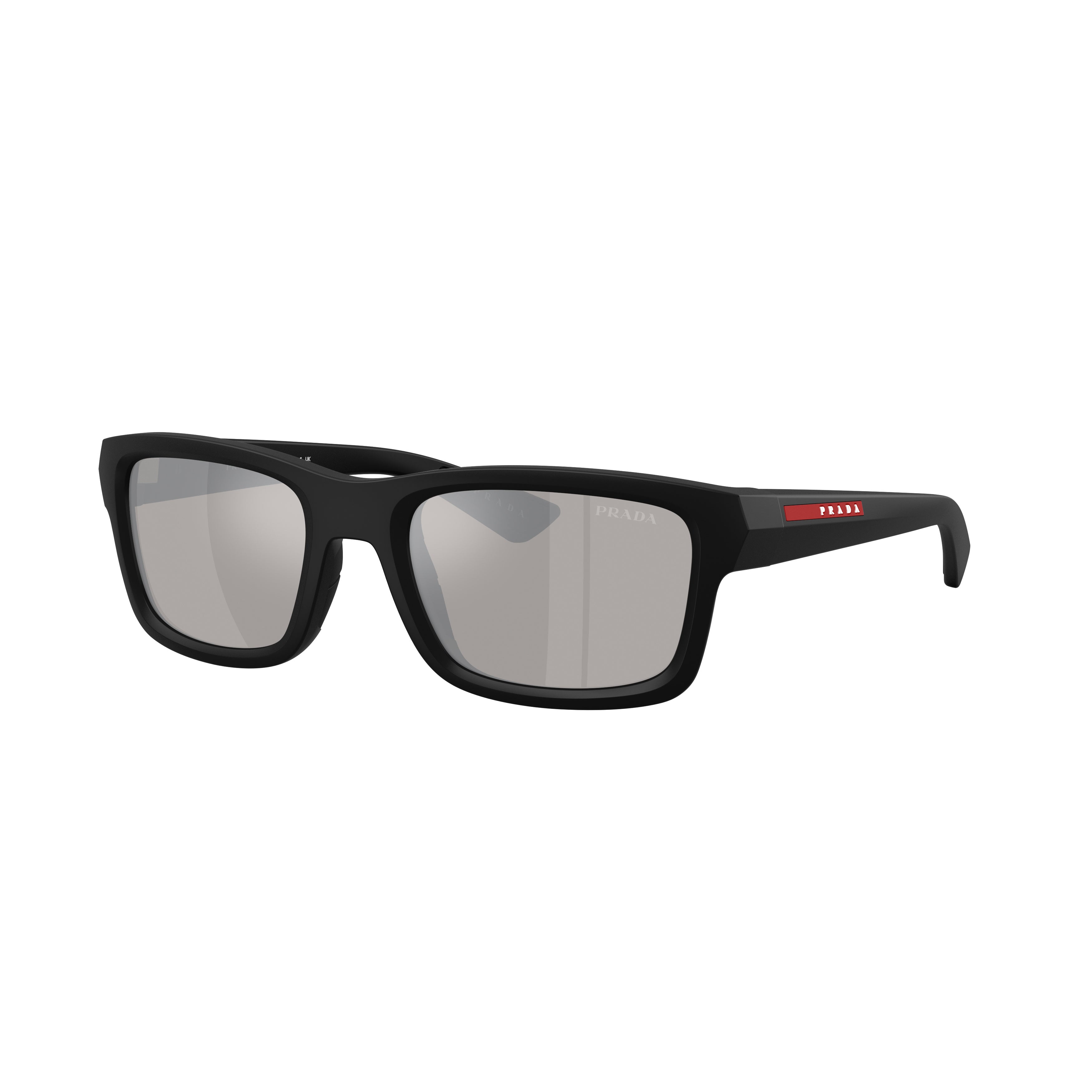 0ps B10s Matte Black Rectangular Sunglasses