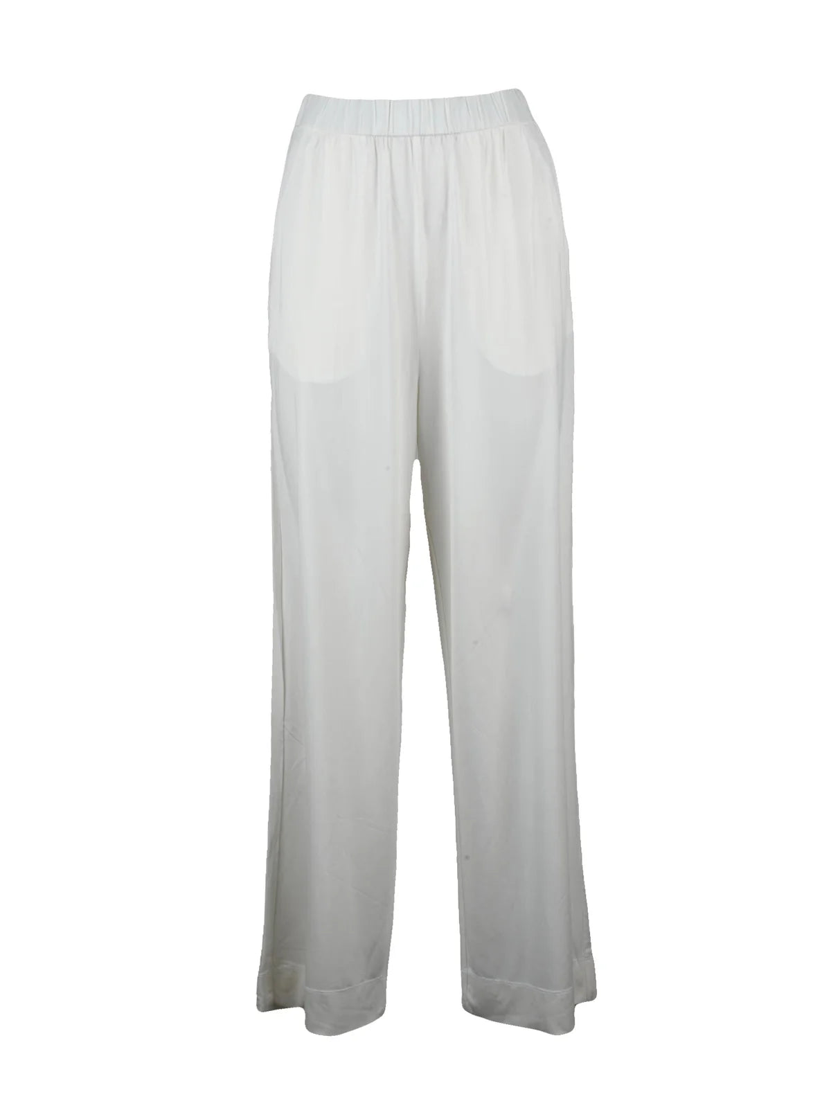 White Viscose Trousers