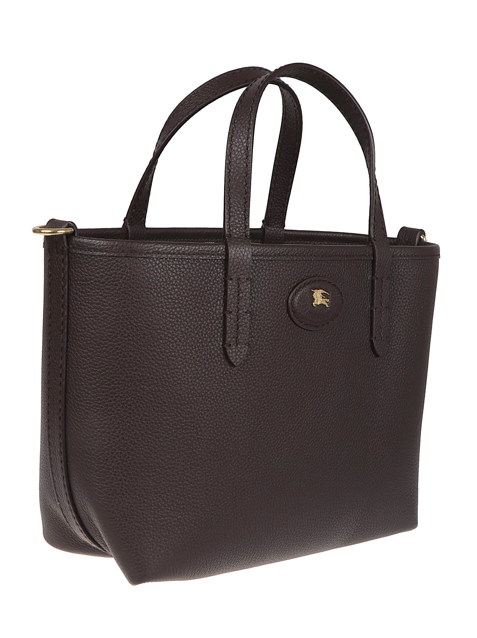 Reversible Handbag in Textured Calf Grain Leather