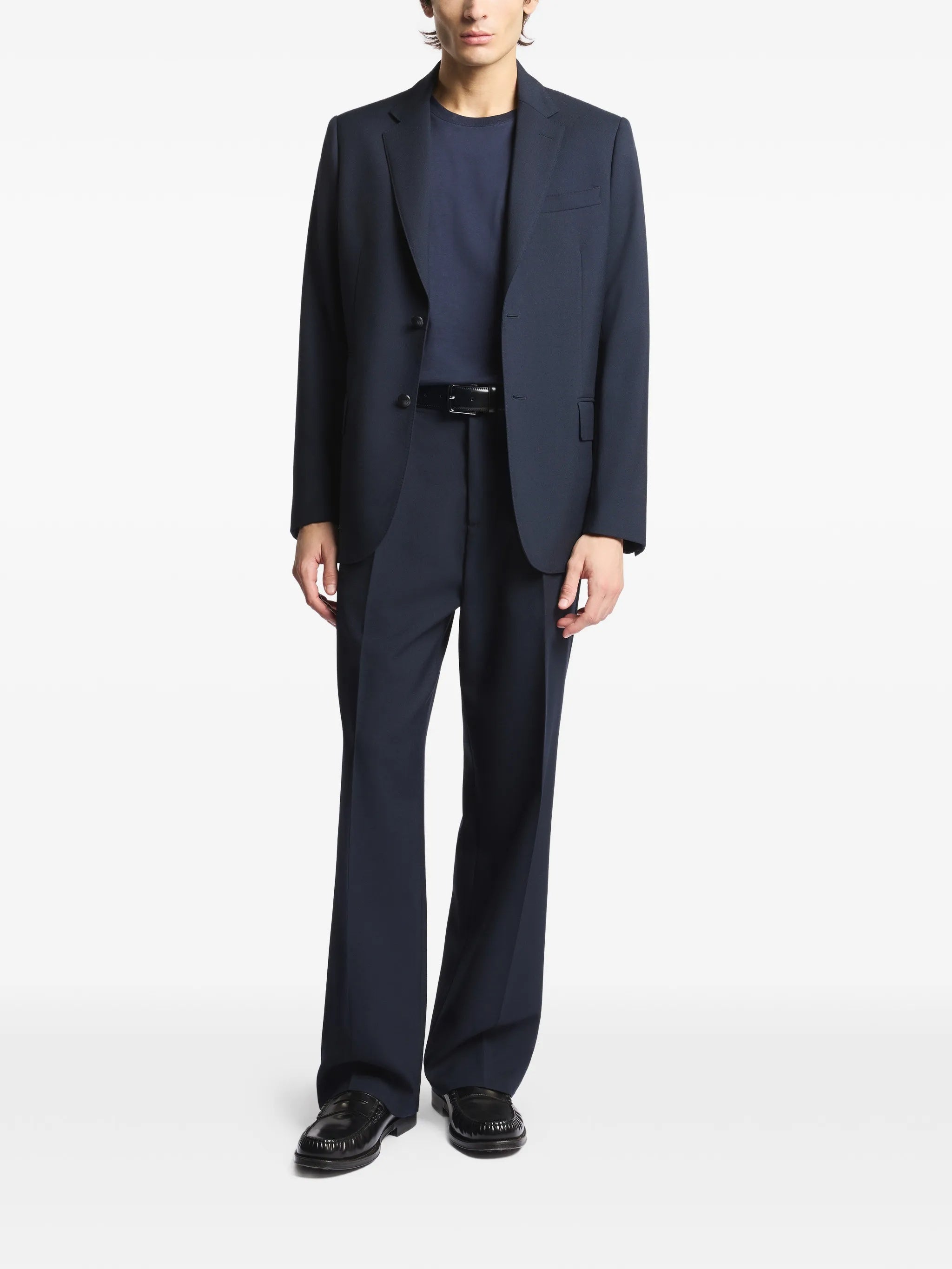 Tailored Notch Lapel Red Trim Blazer