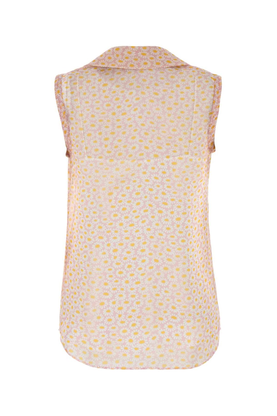 Semi-Sheer Sleeveless Blouse