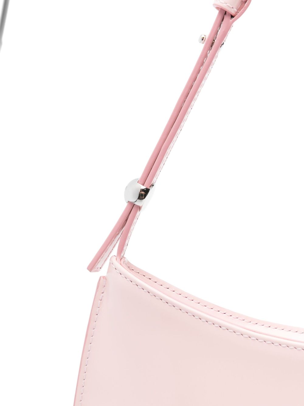 Elongated Top Zip Shoulder Bag
