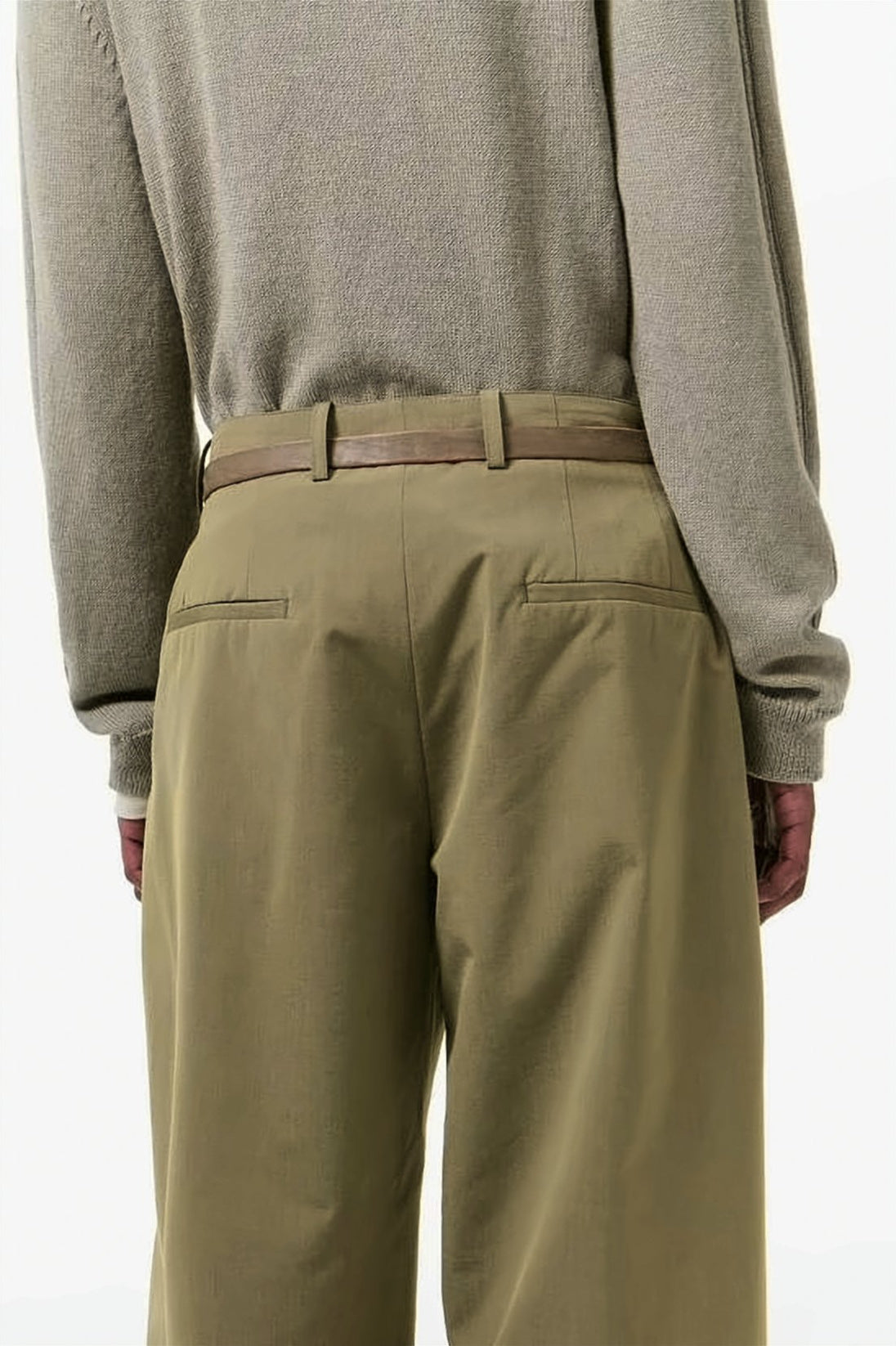 Brown Wide-Leg Pants with High Waist