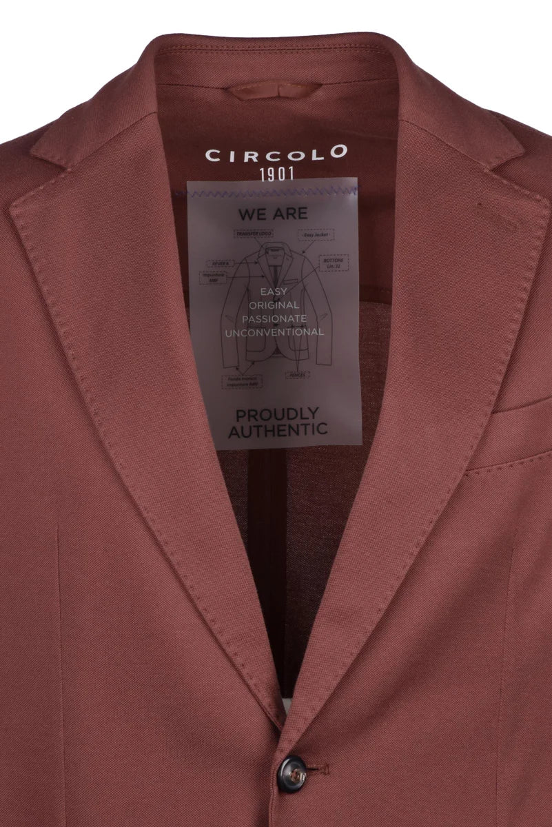 Cotton Stretch Jacket - Brown