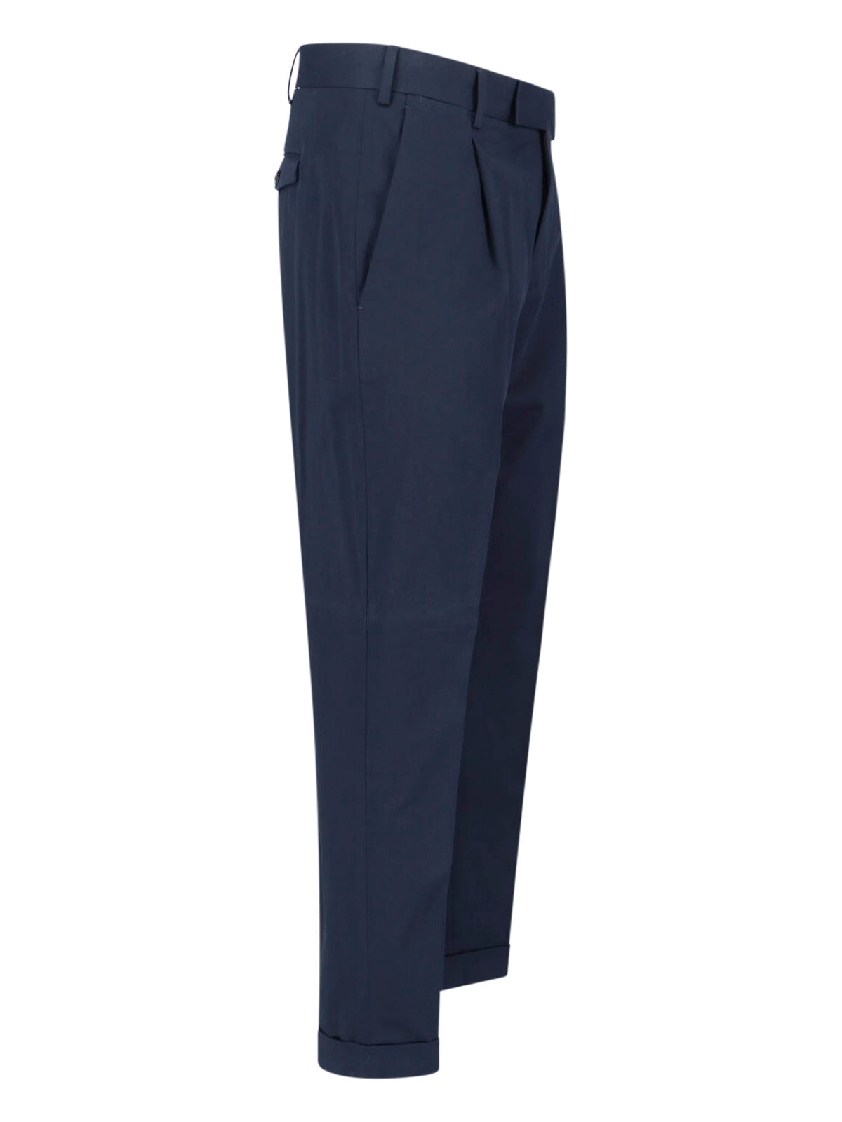 Tailored Trousers With Straight Leg Cut