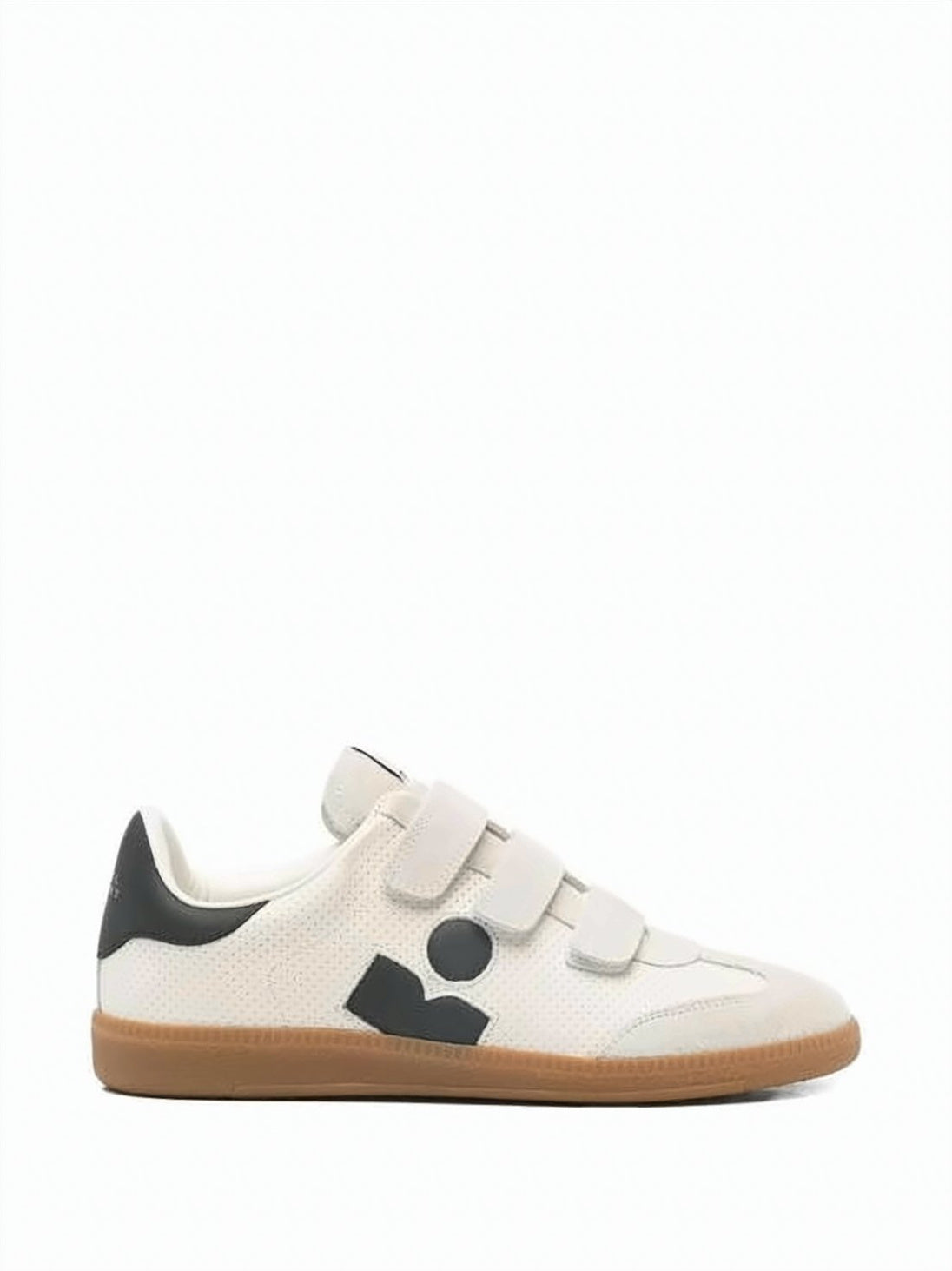 Perforated Cowhide Leather Sneakers