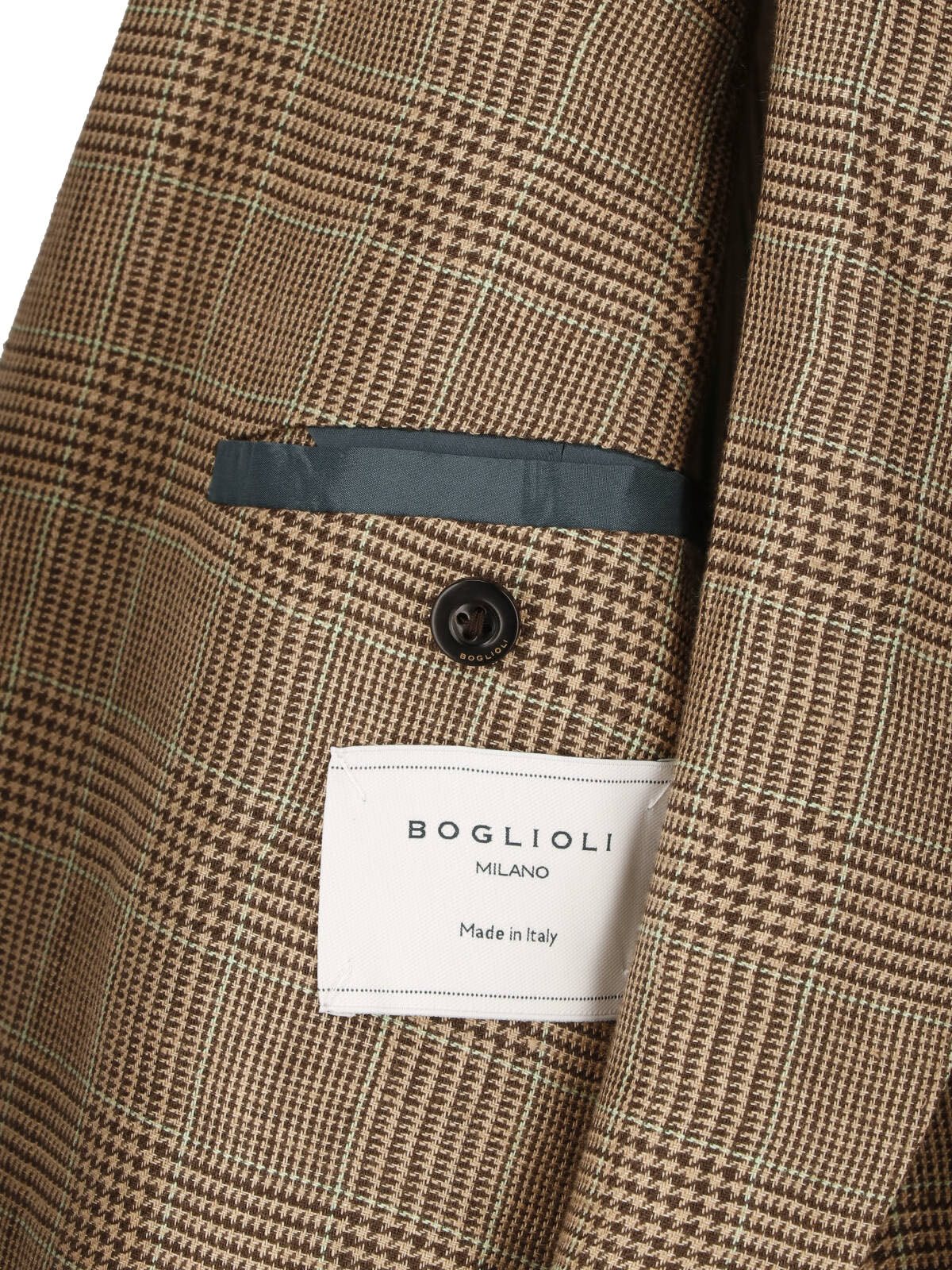 Multicolor Prince of Wales Linen Blazer