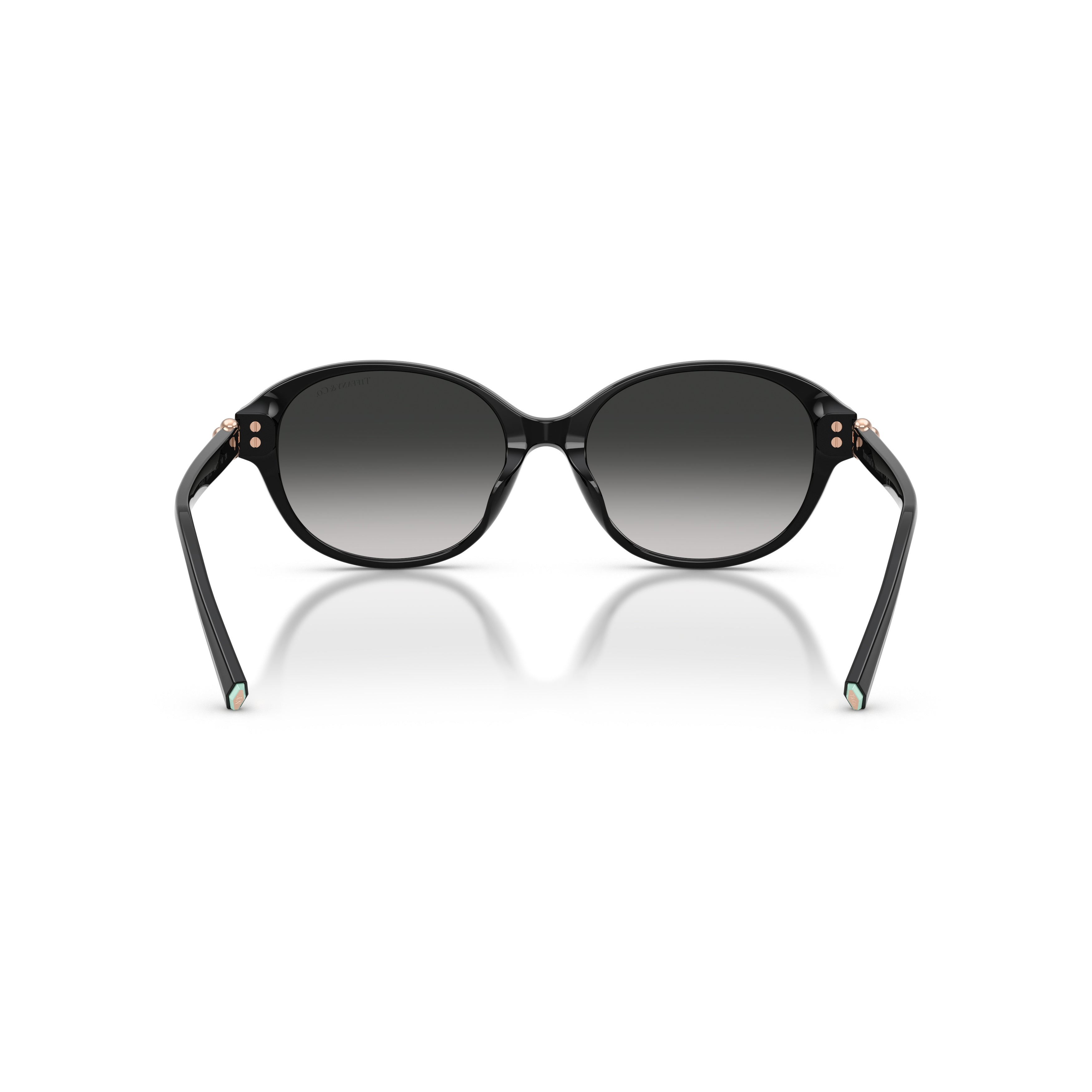 0tf4263d Rounded Black Acetate Sunglasses