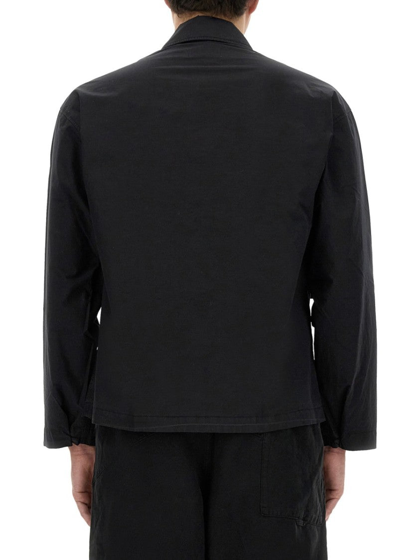 Black Military-Style Shirt