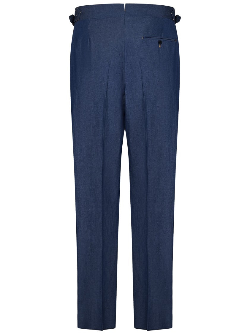 Tailored Pants In Premium Cotton Denim