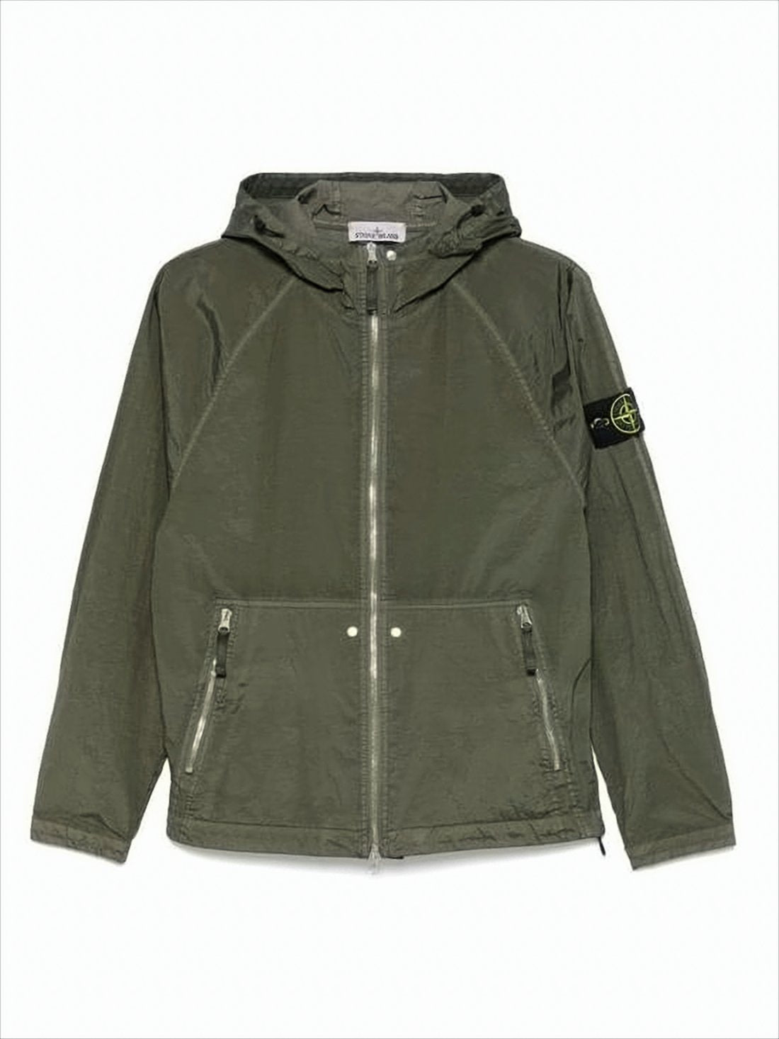 Pearl Grey Hooded Jacket