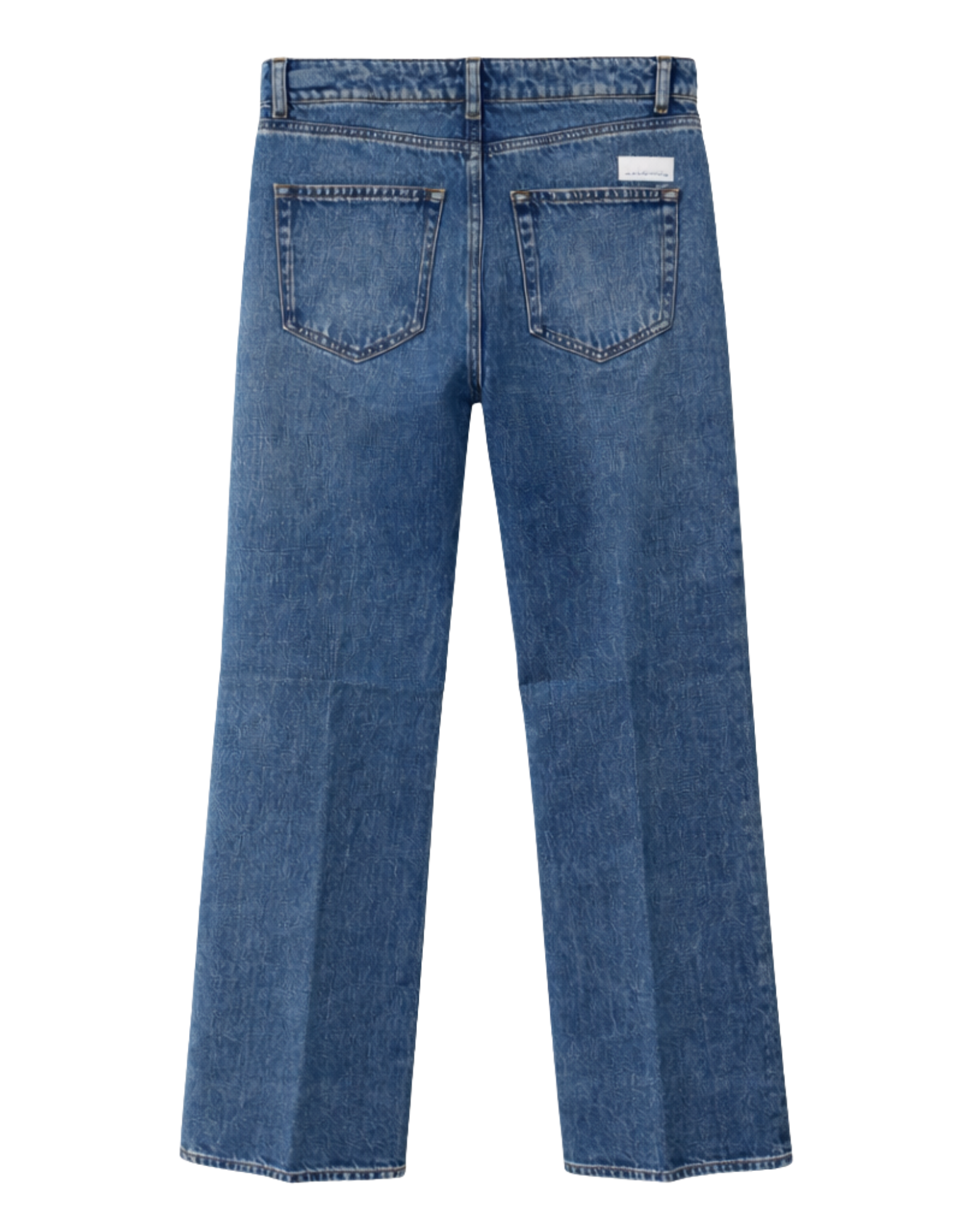 Franca Trumpet Pants With Vintage-Inspired Wash And Five-Pocket Design