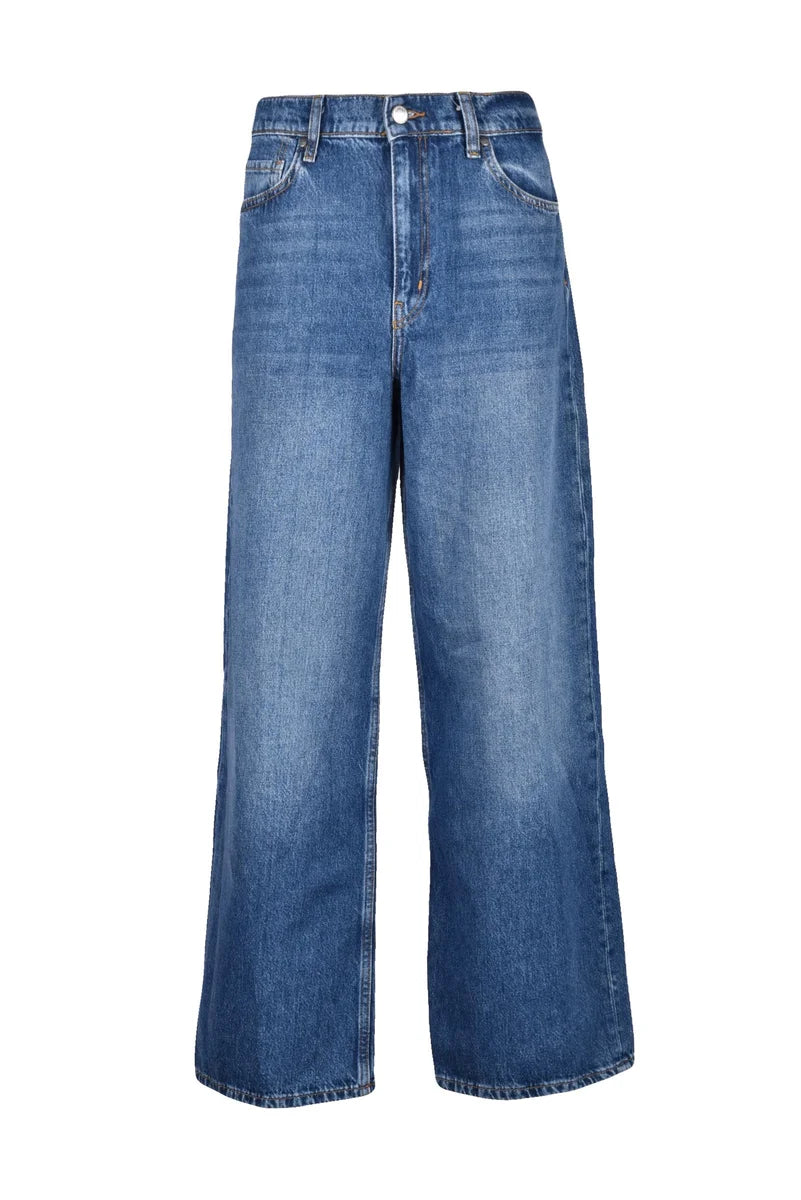 Blue Campus Baggy Cotton Women Jeans
