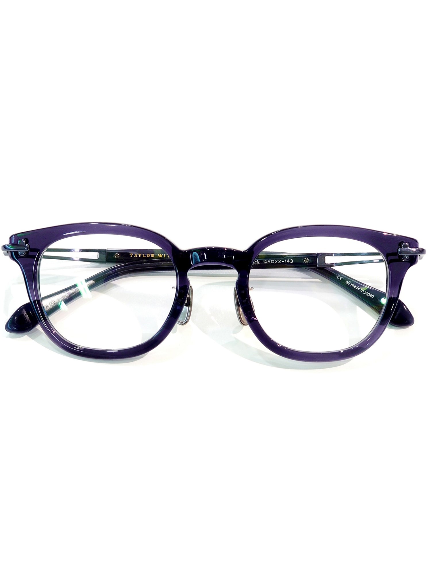 Blue Acetate and Metal Optical Frames