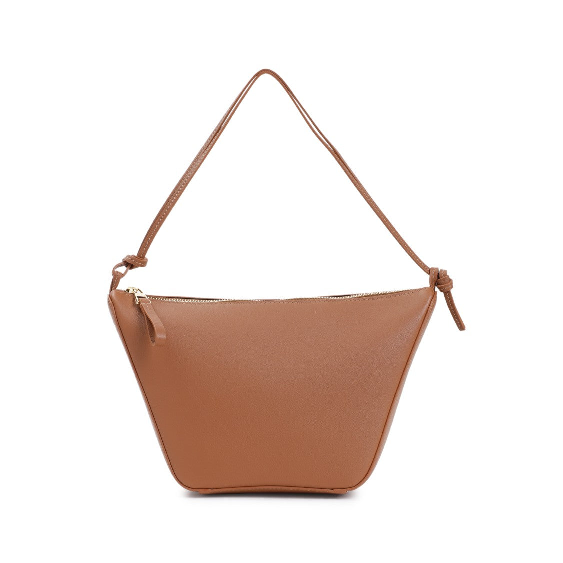 Trapezoidal Shoulder Bag In Calf Leather