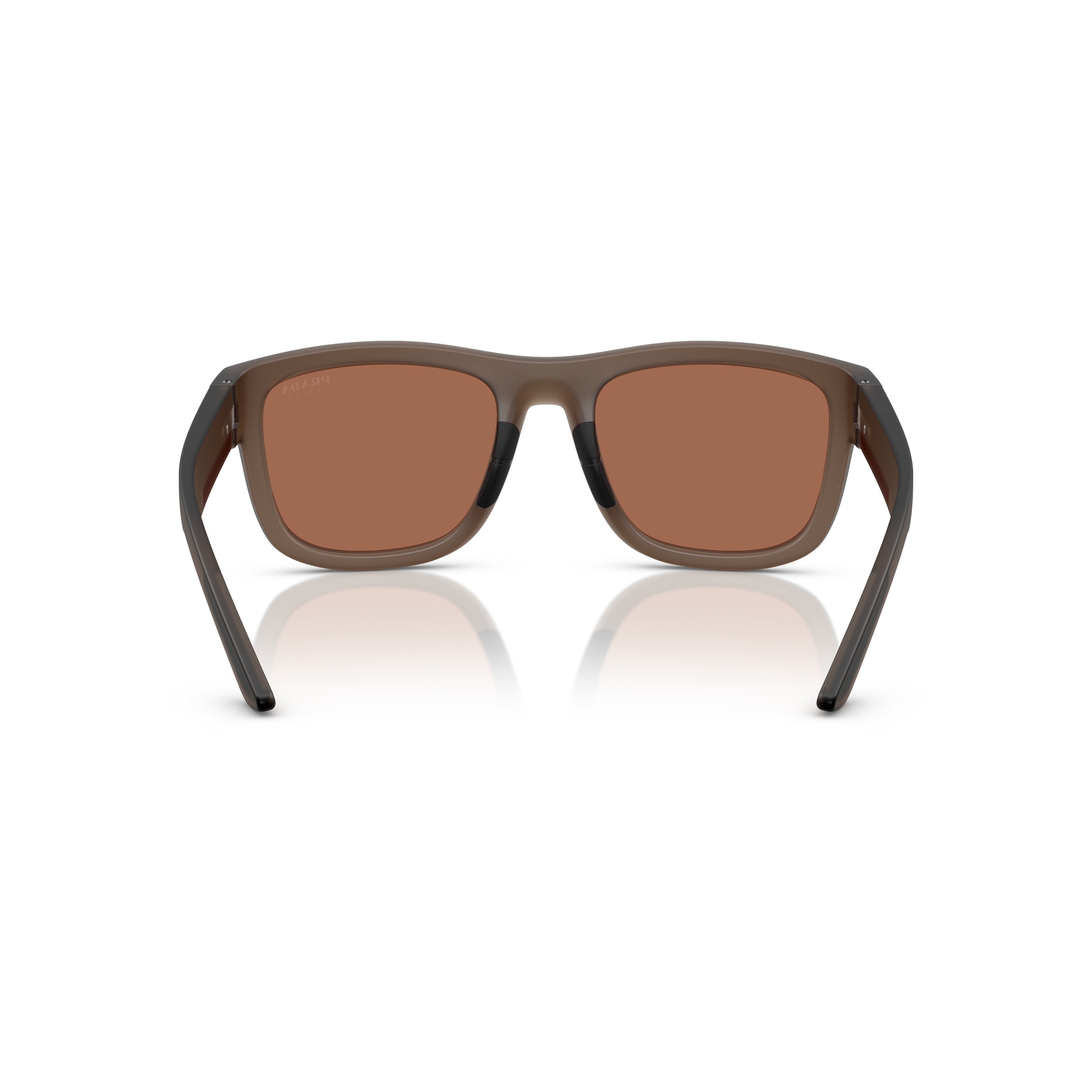 0ps 01zs Translucent Brown Rectangular Sunglasses