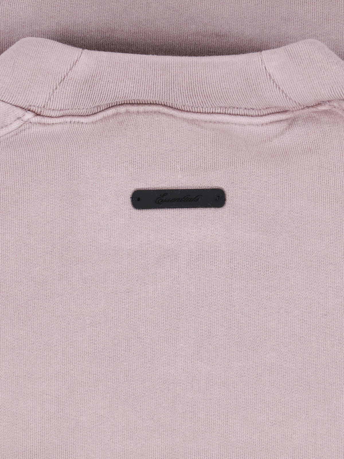 Purple Cropped Relaxed Arched Logo Sweatshirt