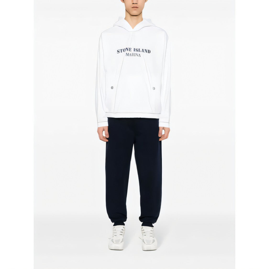 White Hooded Sweatshirt