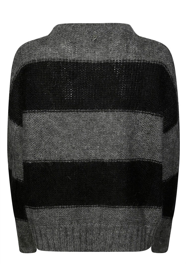 Striped Mohair Blend Sweater