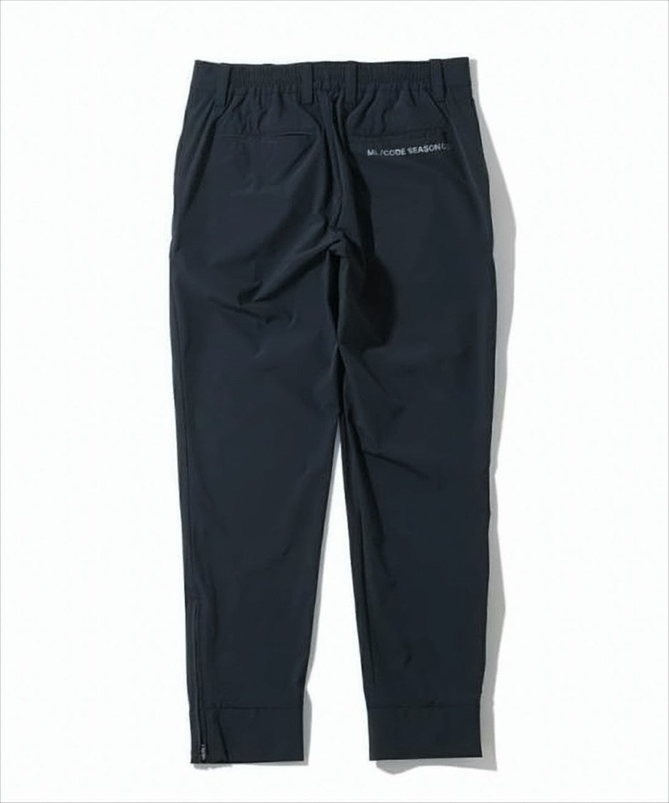 Tailored Straight Pants with Adjustable Hem