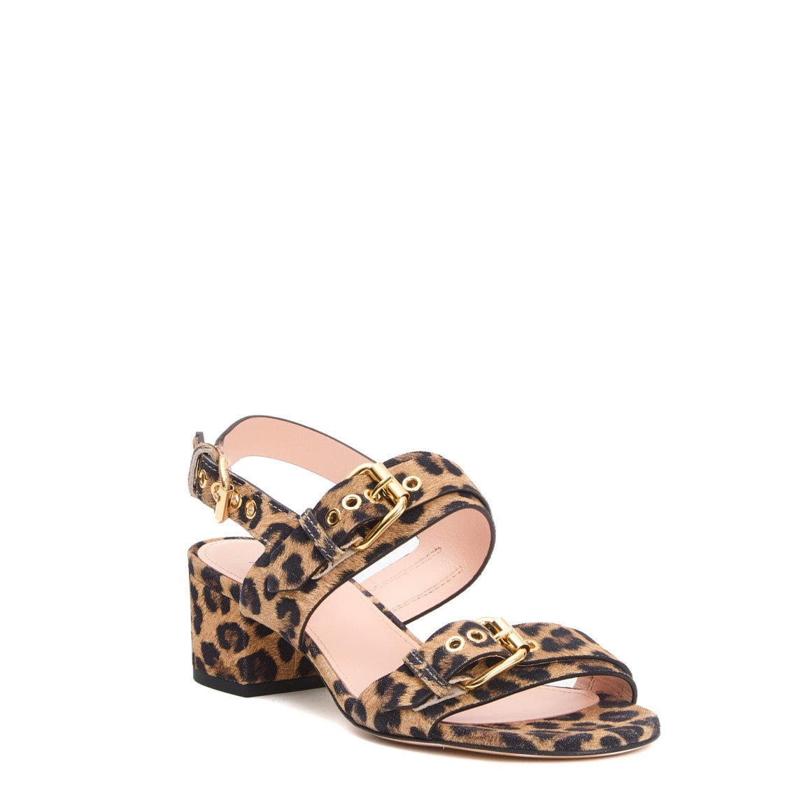 45Mm Leopard Heel Sandal