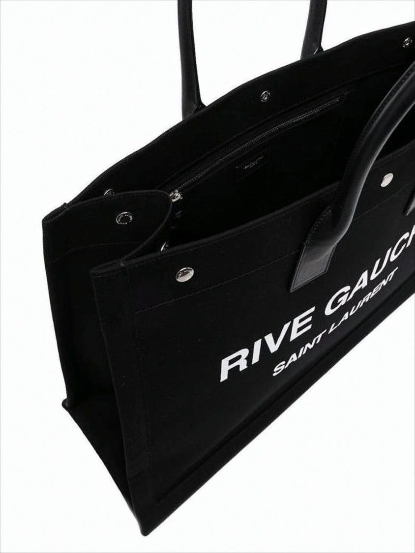 Large Rectangular Tote Bag with Rounded Handles