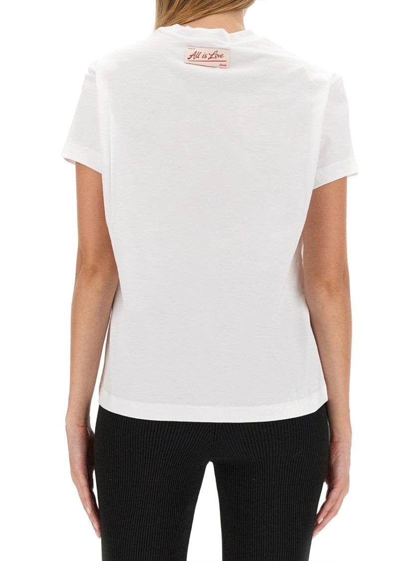 Round Neck T-Shirt With Bold Logo Print