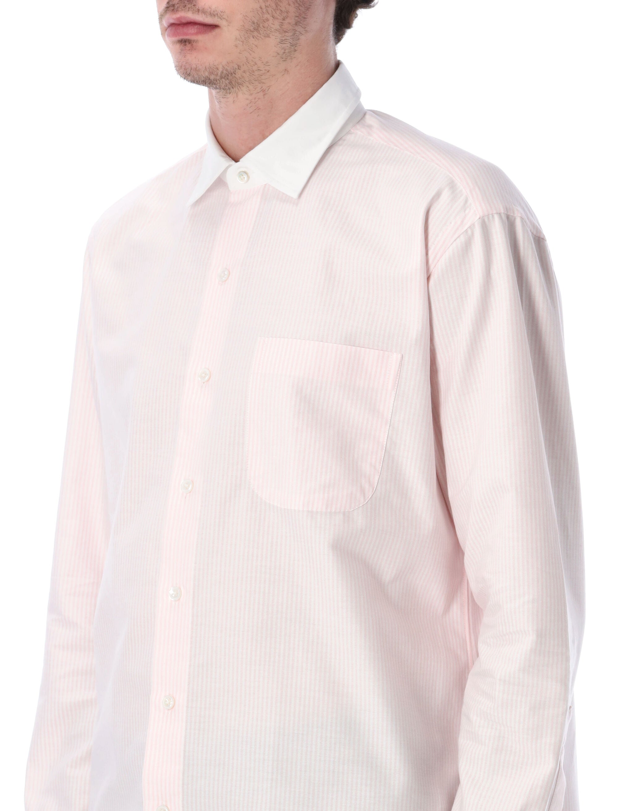 Light Pink & White Striped Shirt