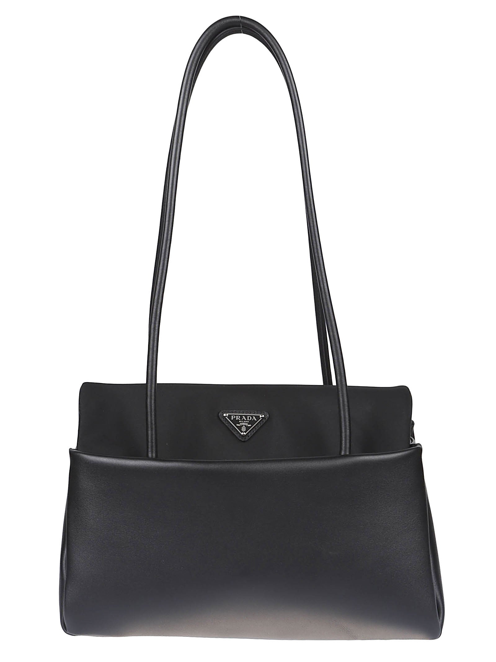 Rectangular Handbag with Flap Closure