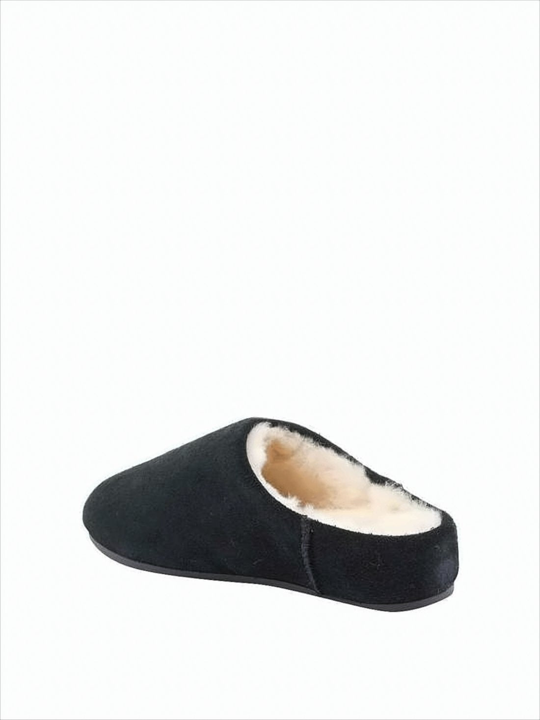 Minimalist Black Suede Slip-On Shoes