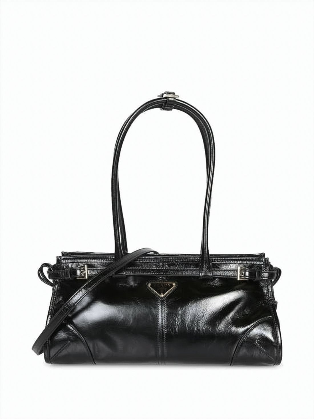 Black Leather Shoulder Bag