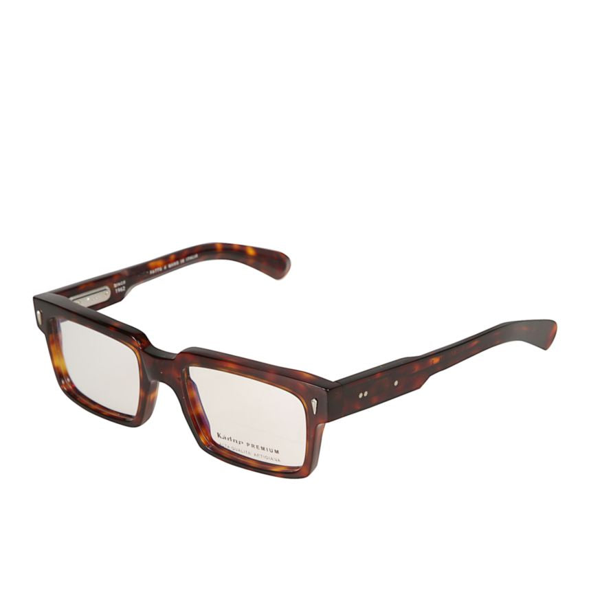 Premium 2 Rectangular Tortoiseshell Eyeglasses with Metallic Accents