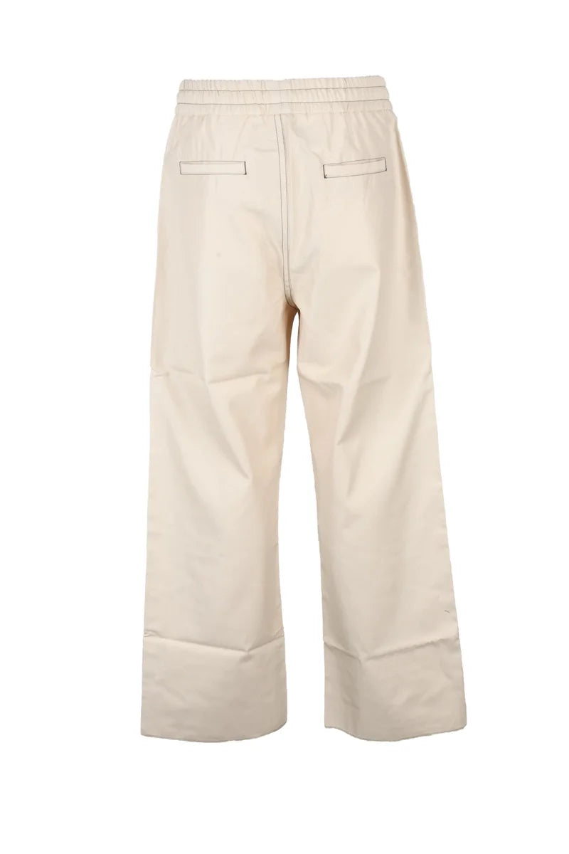 Polyester Cotton Pants - Beige