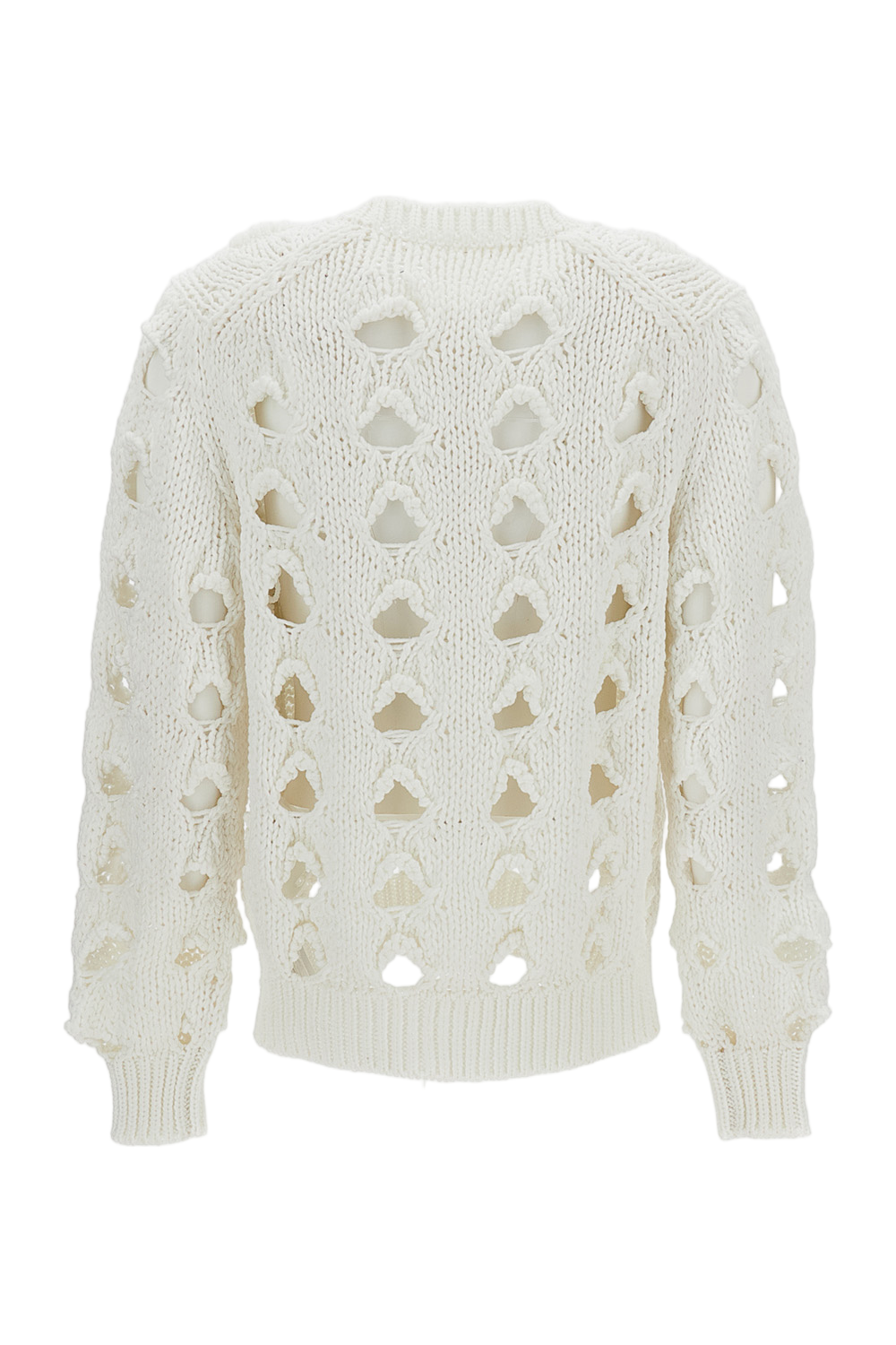 Cropped Openwork Cardigan