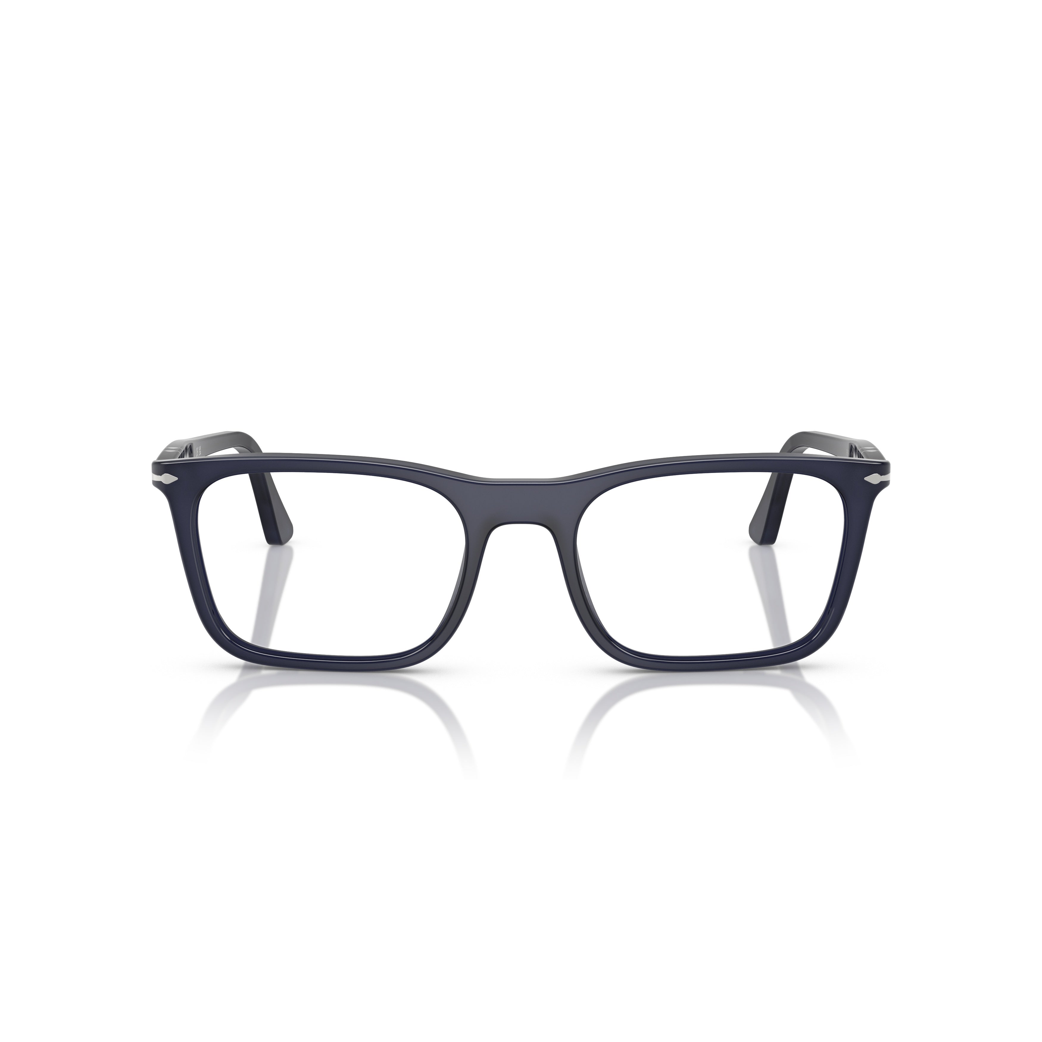 0po3358v Rectangular Acetate Eyeglasses with Subtle Metallic Details