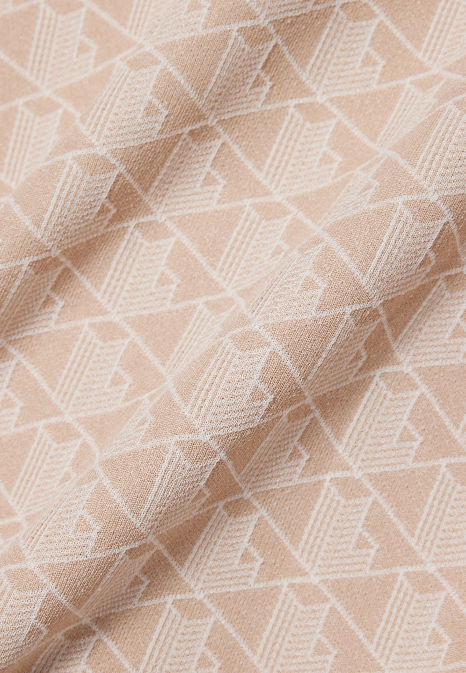 Beige Monogram Jacquard Hoodie