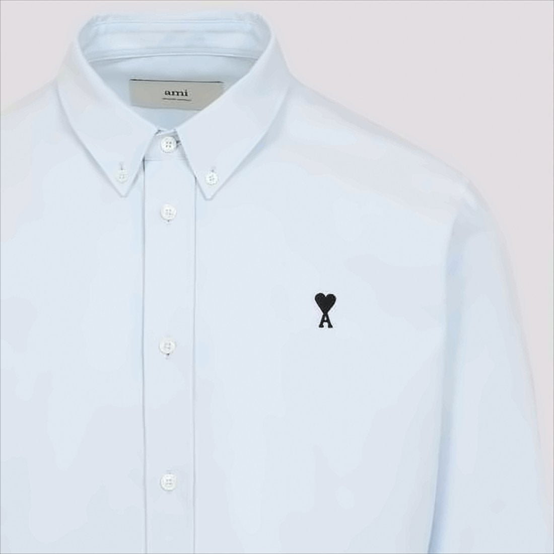 Long-Sleeve Button-Up Shirt With Embroidered Detail