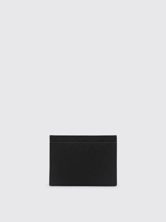Rectangular Black Leather Cardholder
