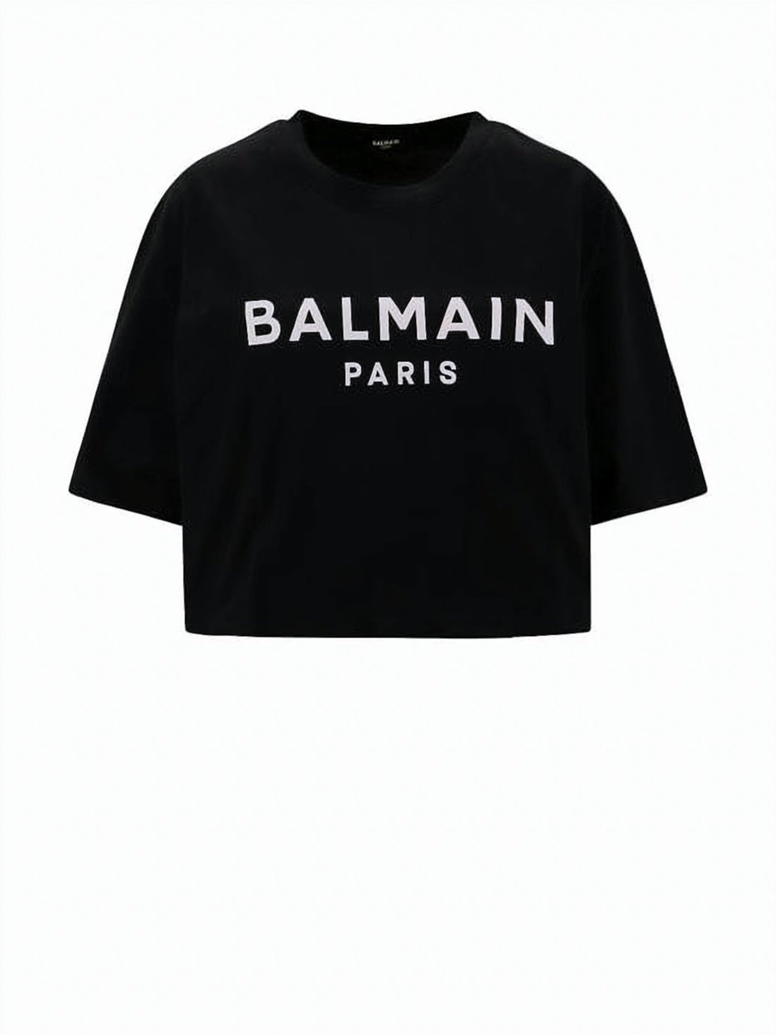 Cropped T-Shirt With Bold Logo