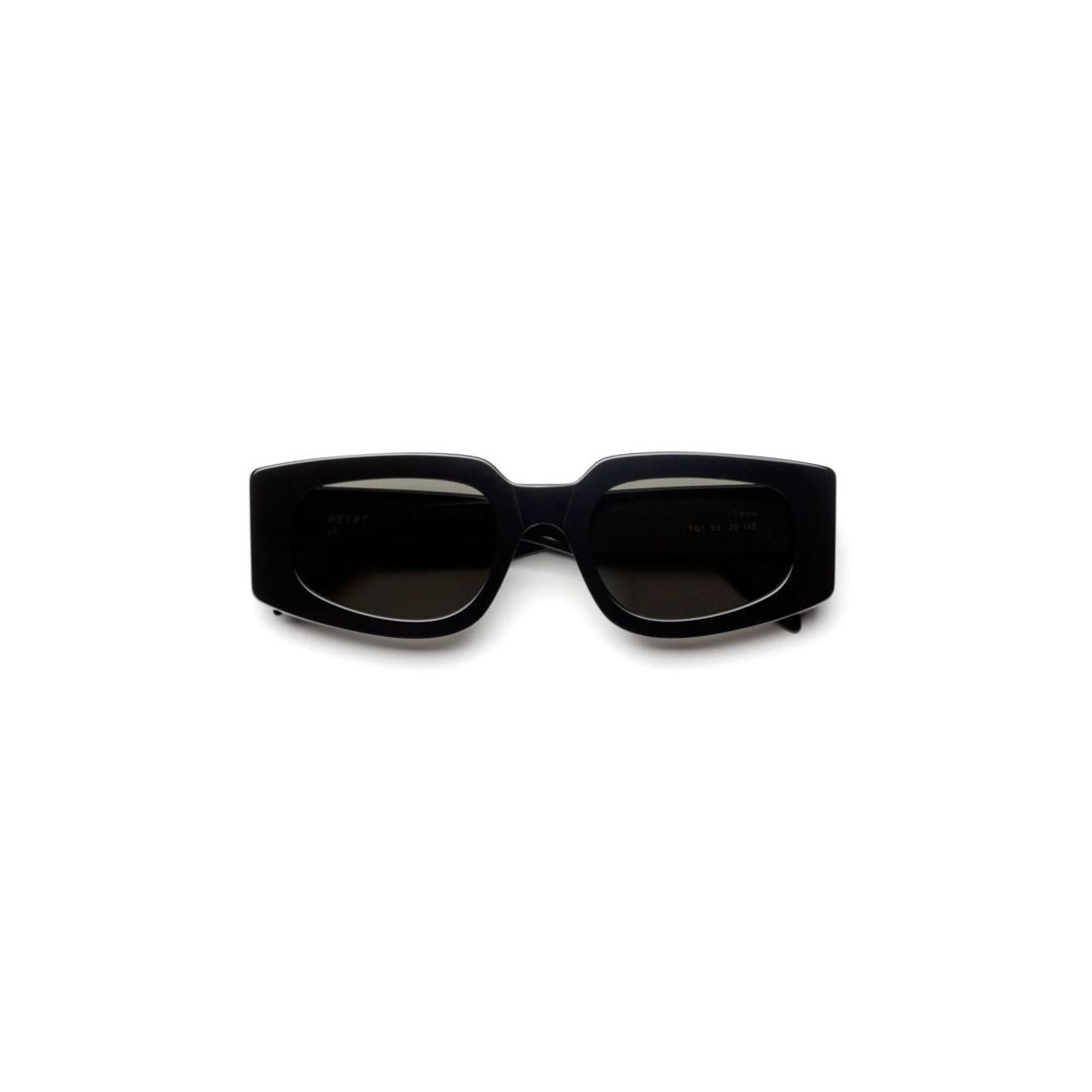 Tetra Black Bold Rectangular Frame Sunglasses