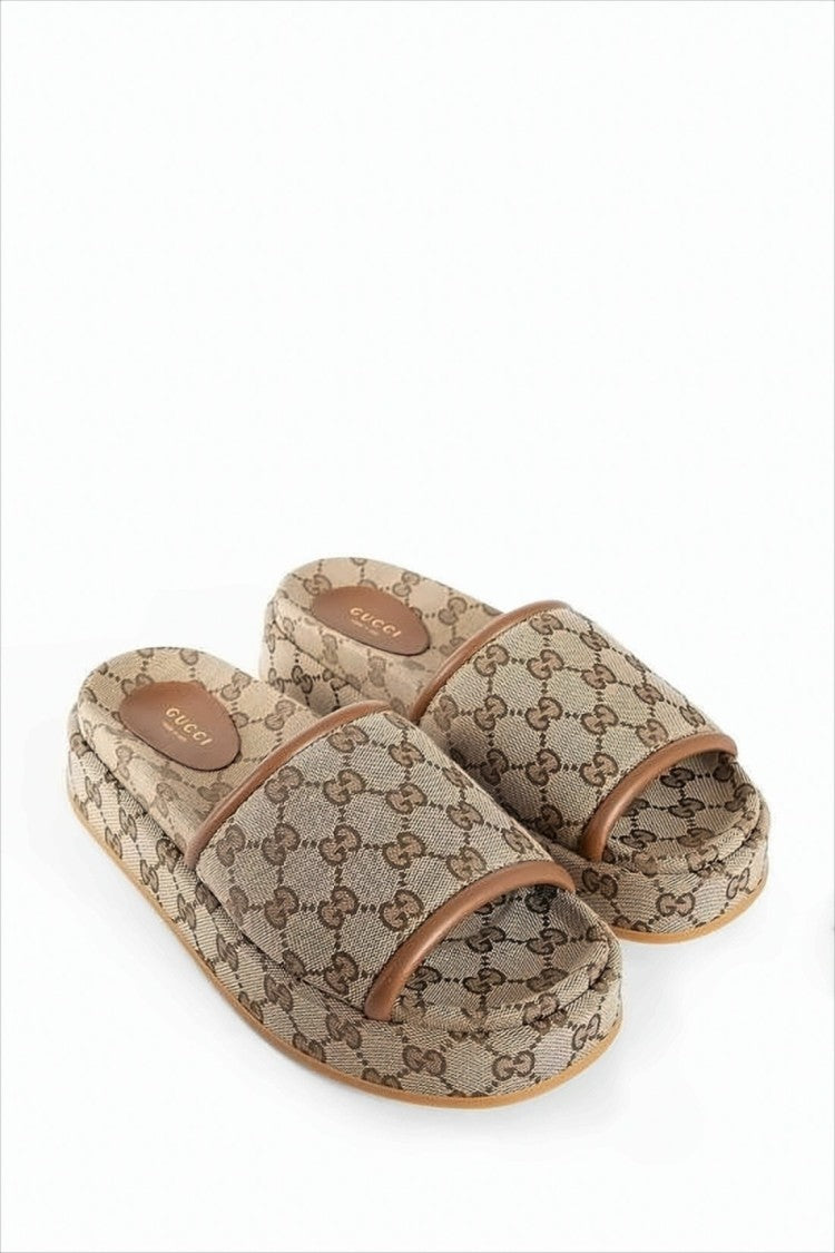 Monogram Canvas Slip-On Mules